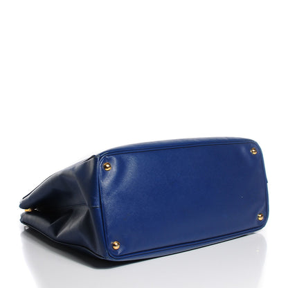 Prada Saffiano Lux Extra Large Galleria Double Zip Tote Bluette 4 of 10