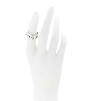 Gucci Sterling Silver Wide Blind for Love Band Ring 53 6.25 2 of 5
