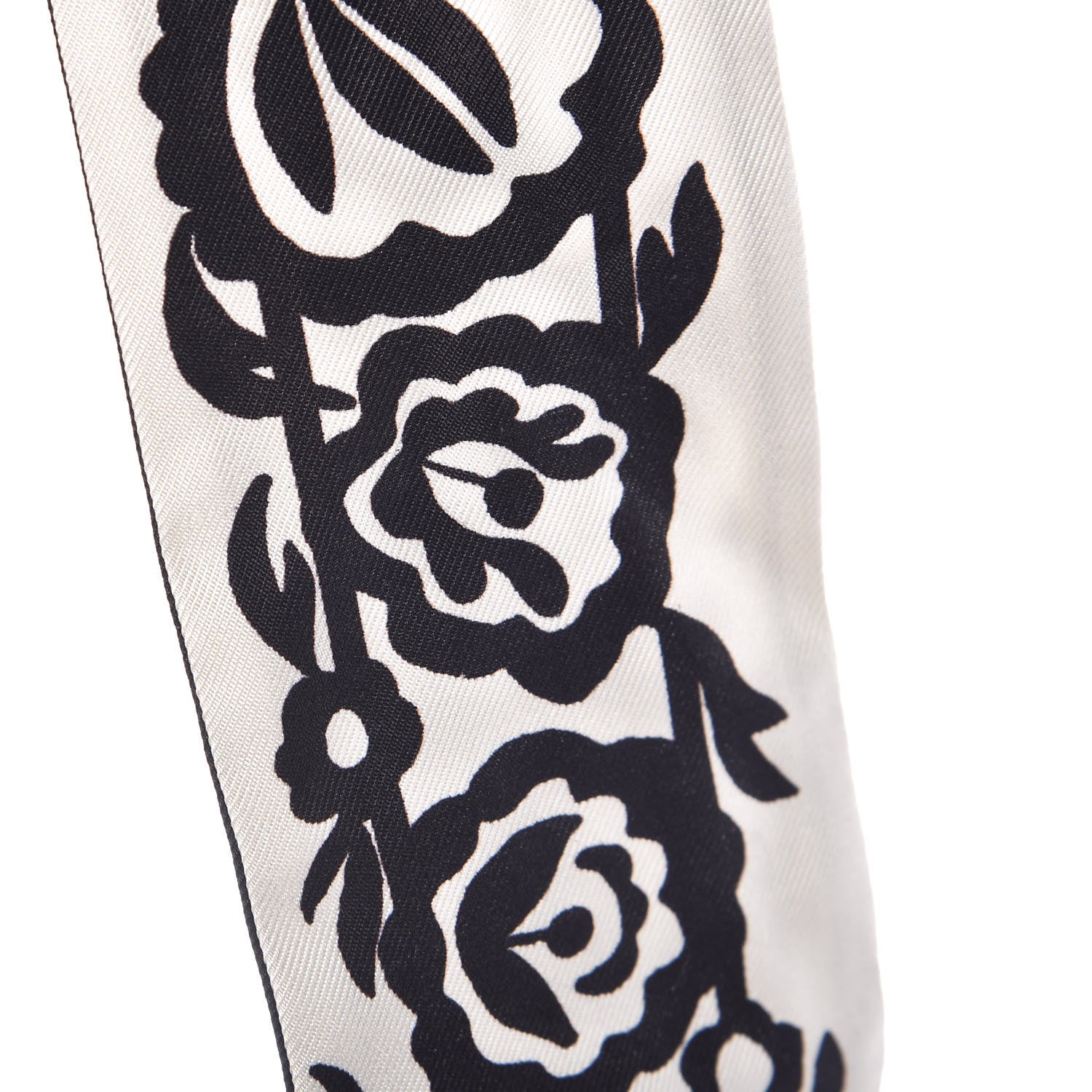 Christian Dior Silk Mexican Flowers Mitzah Scarf Black 5 of 7