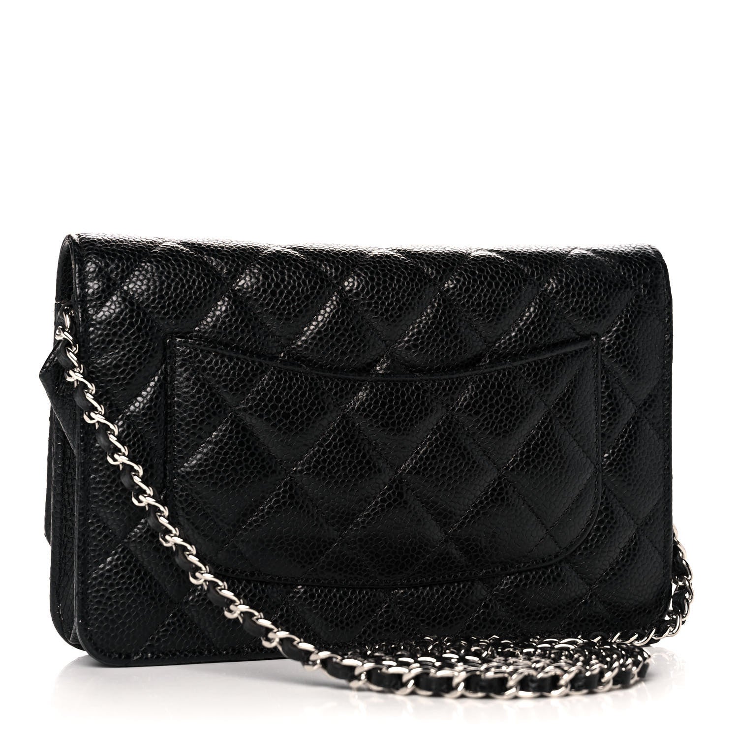 Chanel Caviar Quilted Wallet On Chain WOC Black 3 of 14