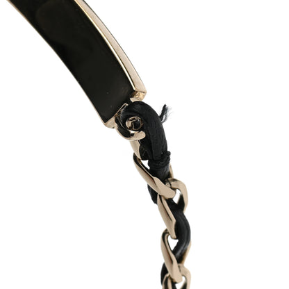 Chanel Metal Lambskin Crystal Sergeant Chanel Bracelet Gold 5 of 6