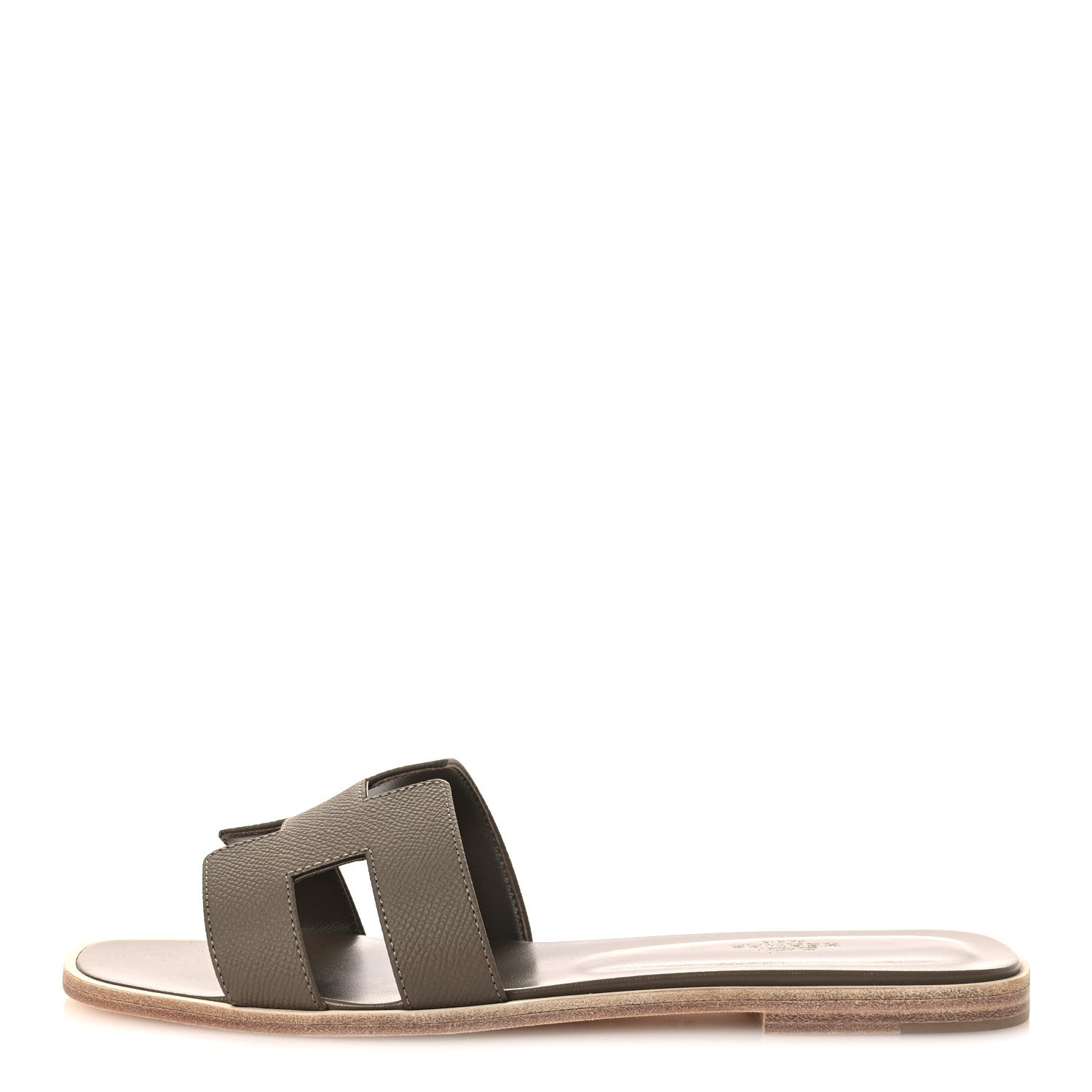 Hermes Epsom Oran Sandals 41 Etoupe 1 of 11