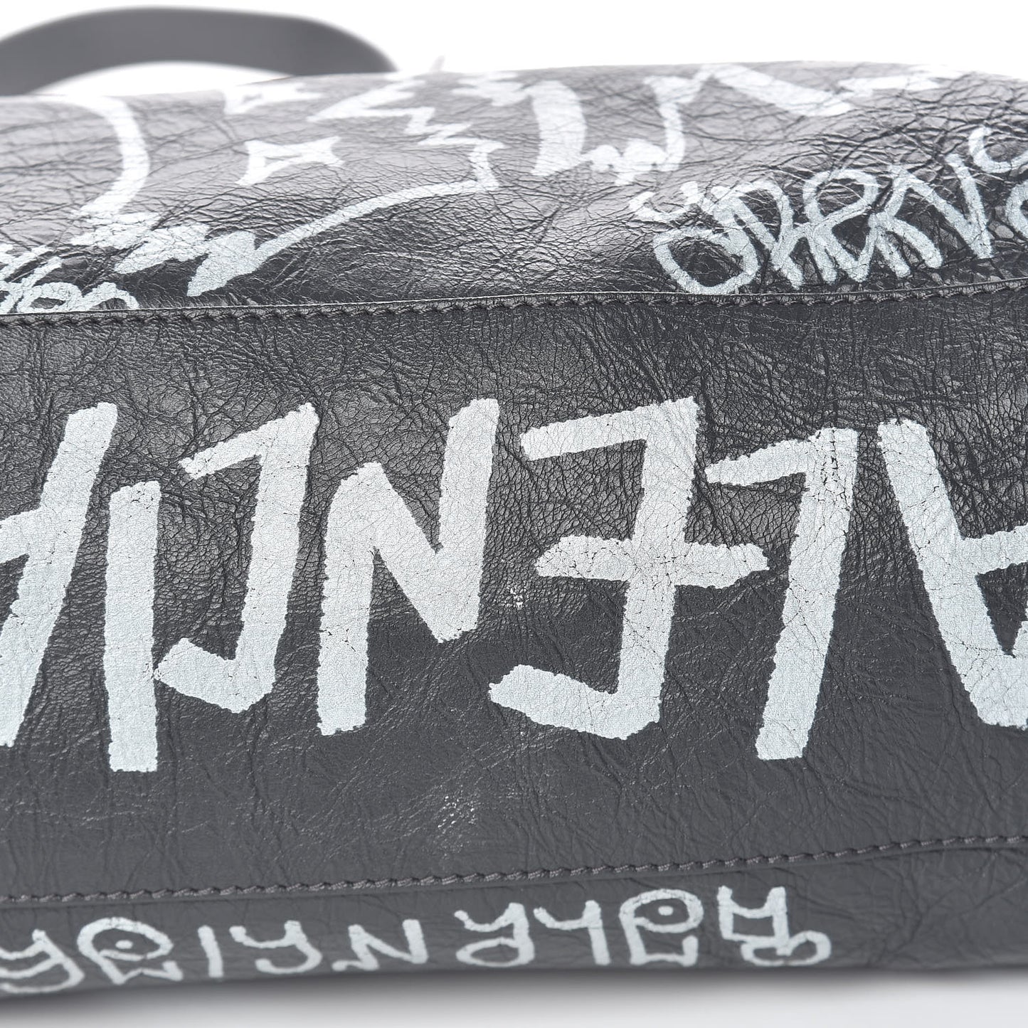 Agneau Arena Graffiti All Over Classic Hardware City Gris Fossile White
