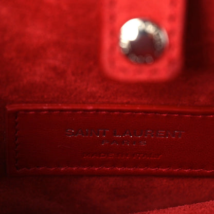 Saint Laurent Python Mica Hat Box Red 6 of 7