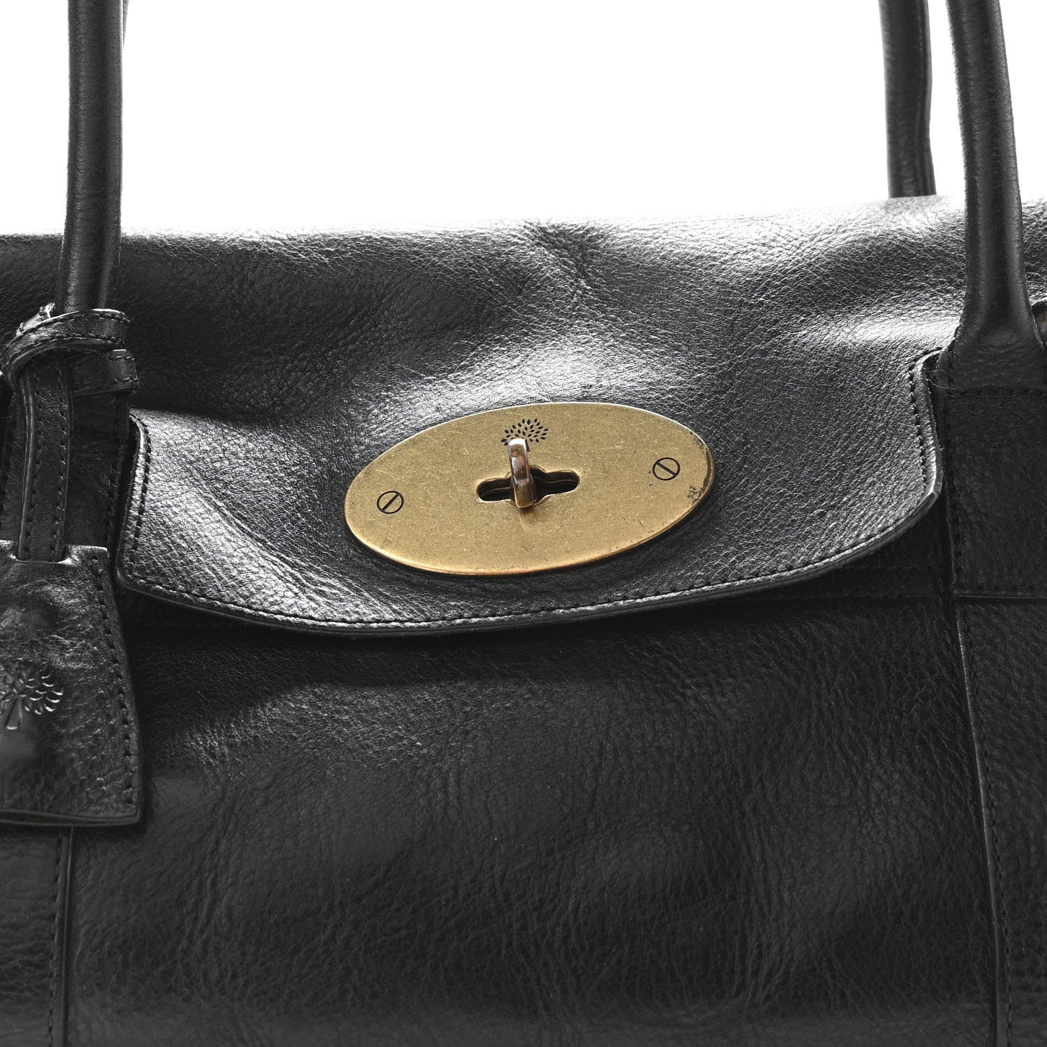 Mulberry Natural Leather Small Bayswater Black 7 of 13