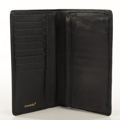 Chanel Goatskin CC Yen Wallet Black 5 of 8