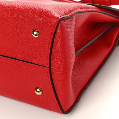 Salvatore Ferragamo Calfskin Medium Margot Top Handle Satchel Lipstick 9 of 9
