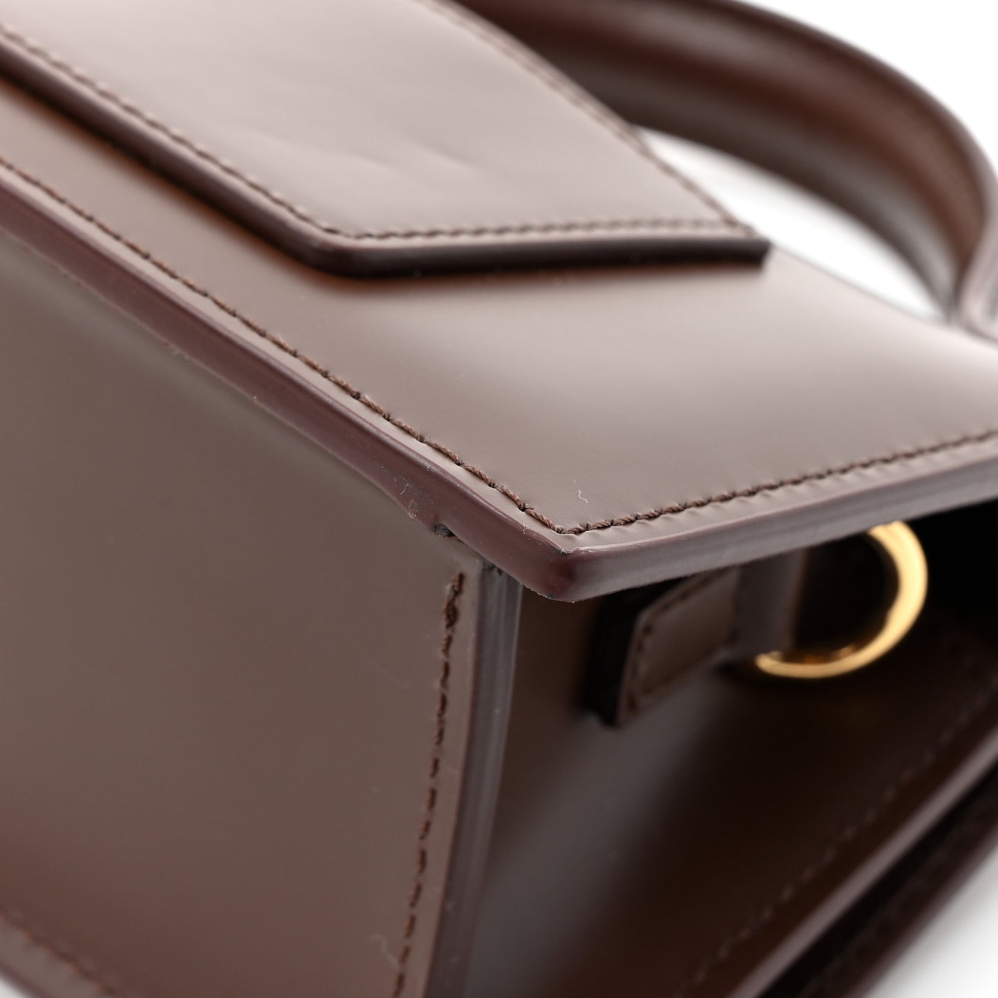 Smooth Calfskin Le Bambino Dark Brown