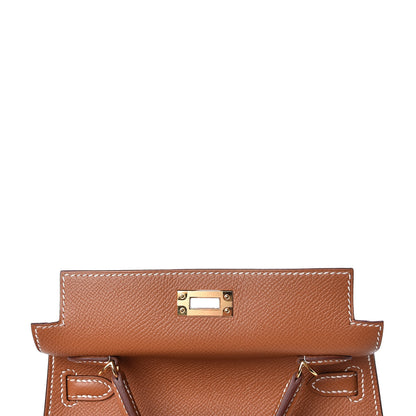 Hermes Epsom Mini Kelly Sellier 20 Gold 9 of 33