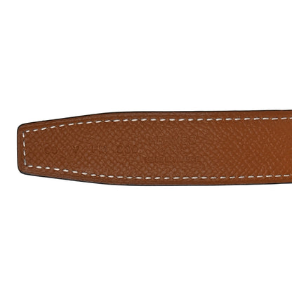Hermes Swift Epsom 24mm Mini Constance H Belt 95 38 Black Gold 3 of 7