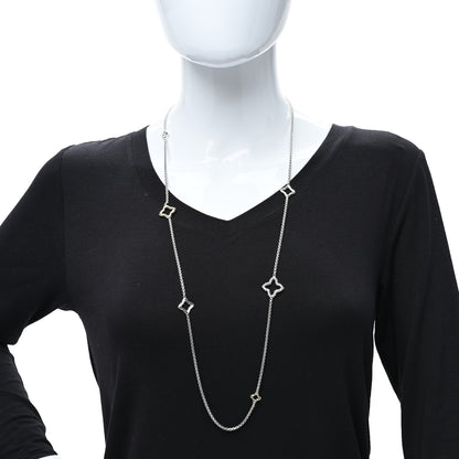 David Yurman Sterling Silver 14K Yellow Gold Quatrefoil Necklace 2 of 4