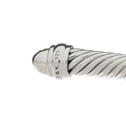 David Yurman Sterling Silver Pave Diamond 5mm Cable Classics Bracelet 3 of 3