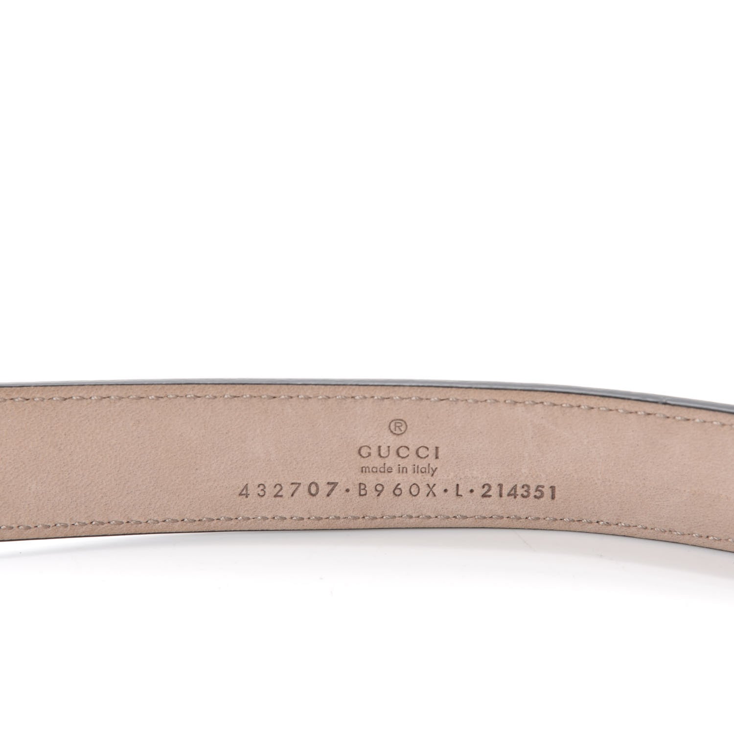Gucci Calfskin Kids Double G 20mm Belt L Black 3 of 3