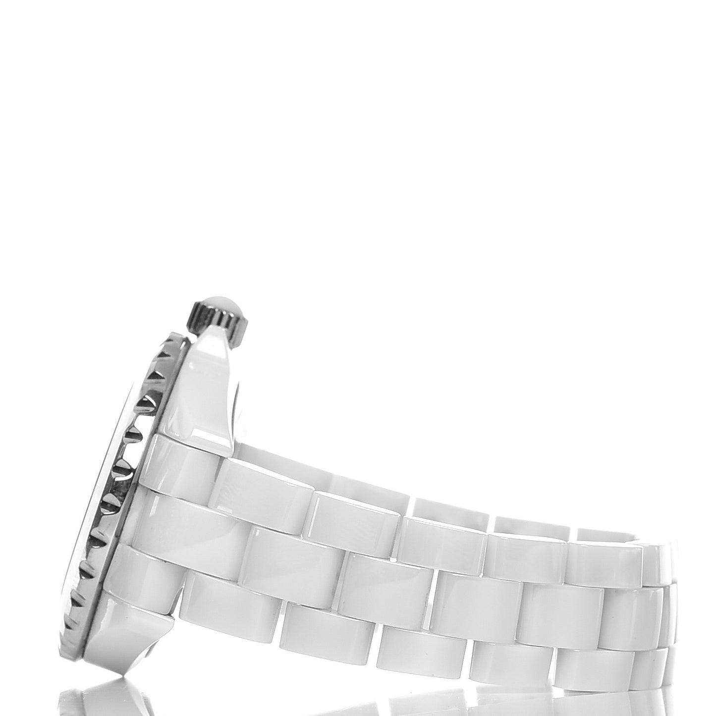 Stainless Steel Ceramic 33mm 10th Anniversary J12 Phantom Quartz Watch White