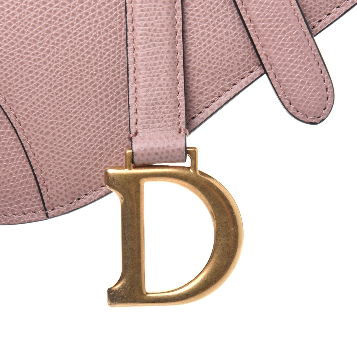 Grained Calfskin Saddle Belt Bag Light Pink