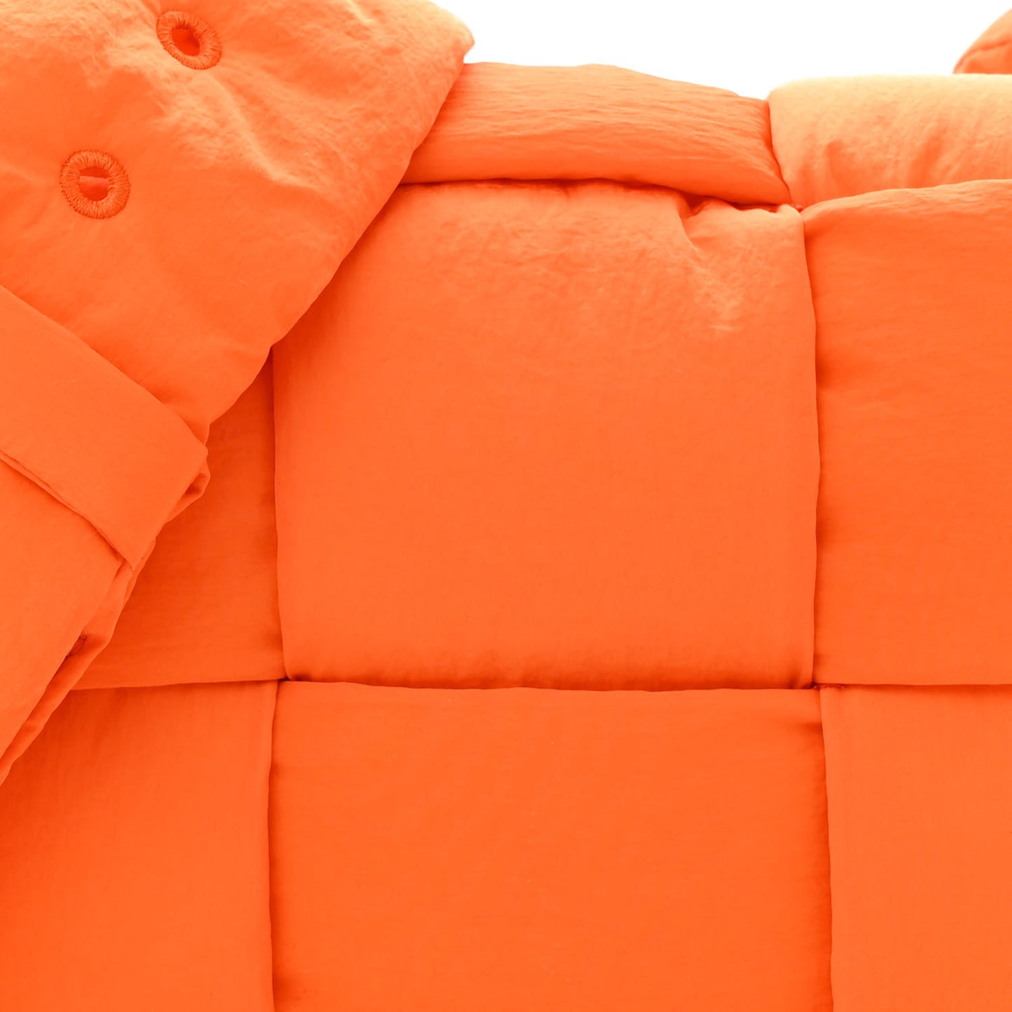 Nylon Intrecciato Padded Tech Small Cassette Bag Orange