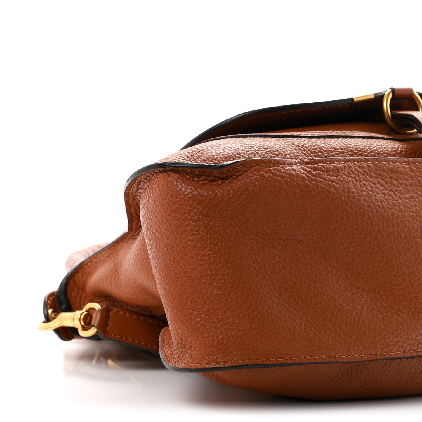 Calfskin Medium Marcie Satchel Tan