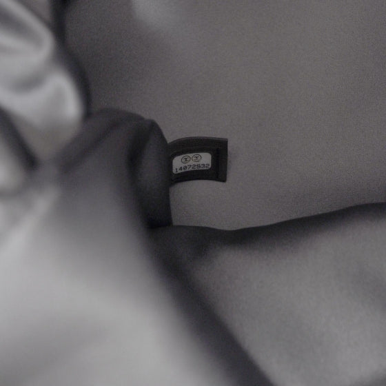 Vinyl Quilted Large Frozen Tote Silver