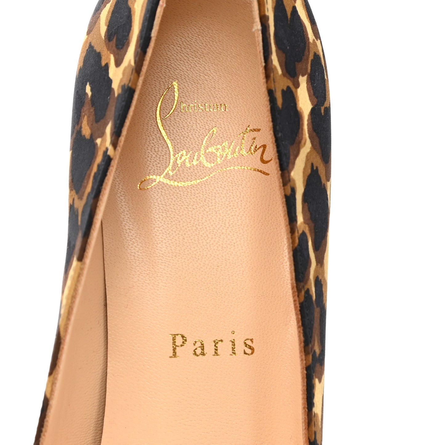 Nappa Silk Leopard Clare 80 Pumps 37 Marron