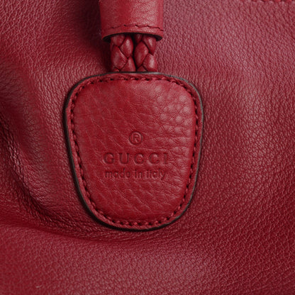 Gucci Deerskin Large Hip Bamboo Shoulder Bag Raspberry Candy 6 of 8