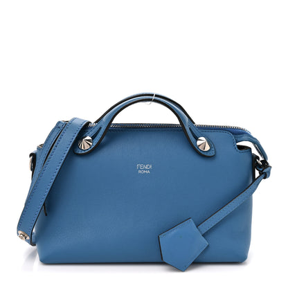 Fendi Vitello Dolce Mini By The Way Boston Bag Blue Royal 1 of 10