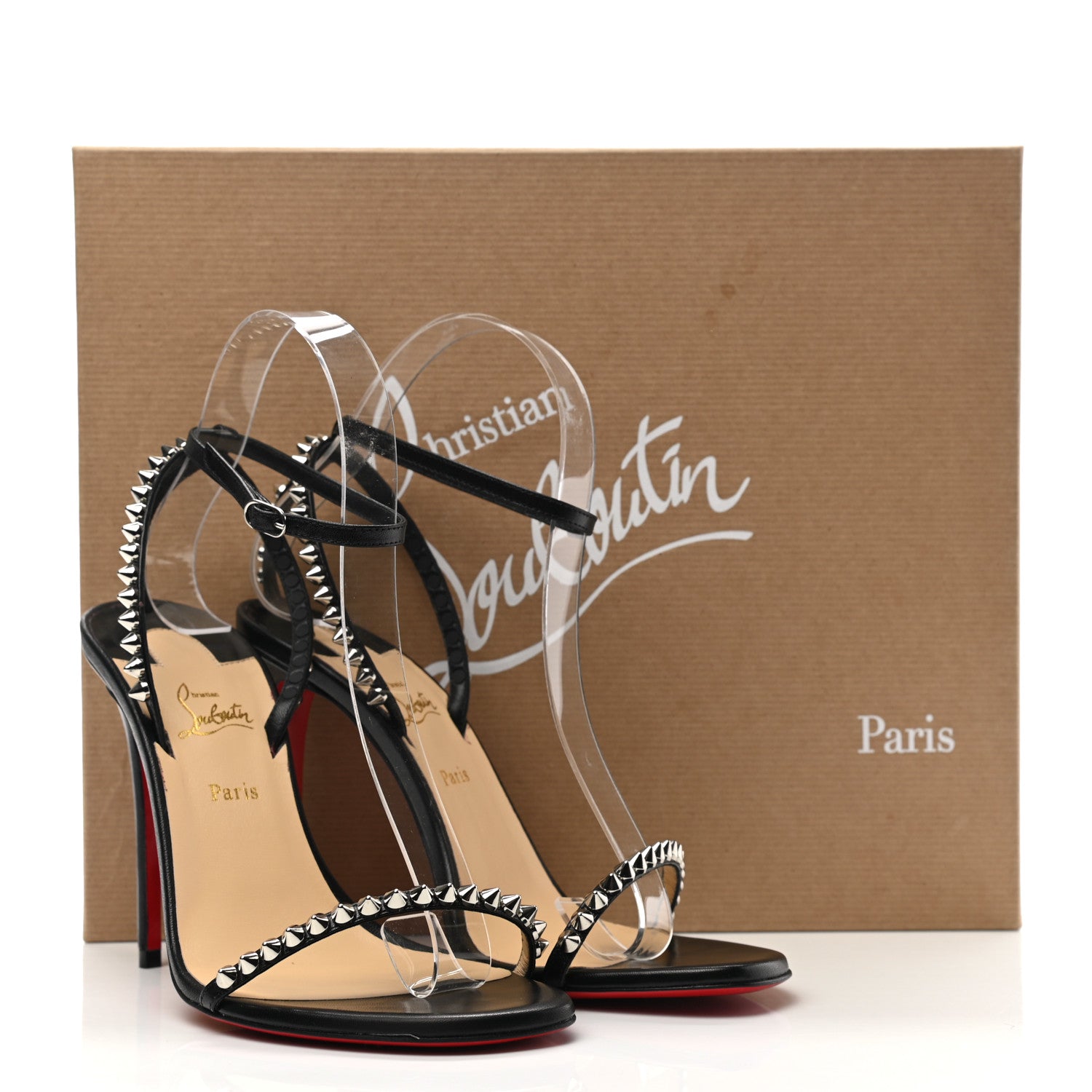 Christian Louboutin Nappa So Me 100 Sandals 37 Black 8 of 8