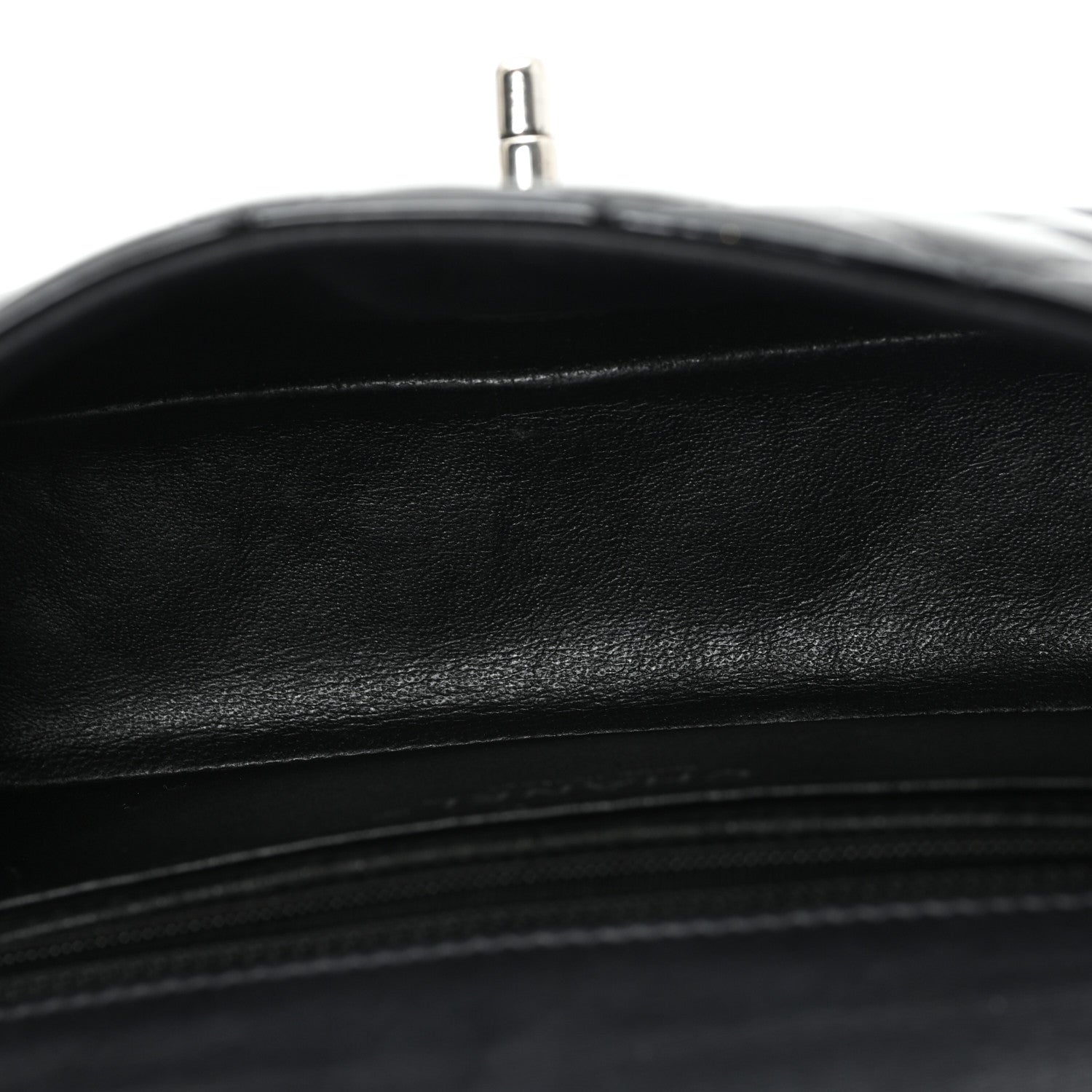 Chanel Patent Calfskin Quilted Mini Rectangular Flap Black 5 of 11