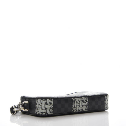 Louis Vuitton Damier Graphite Rope Pochette Volga White 4 of 7