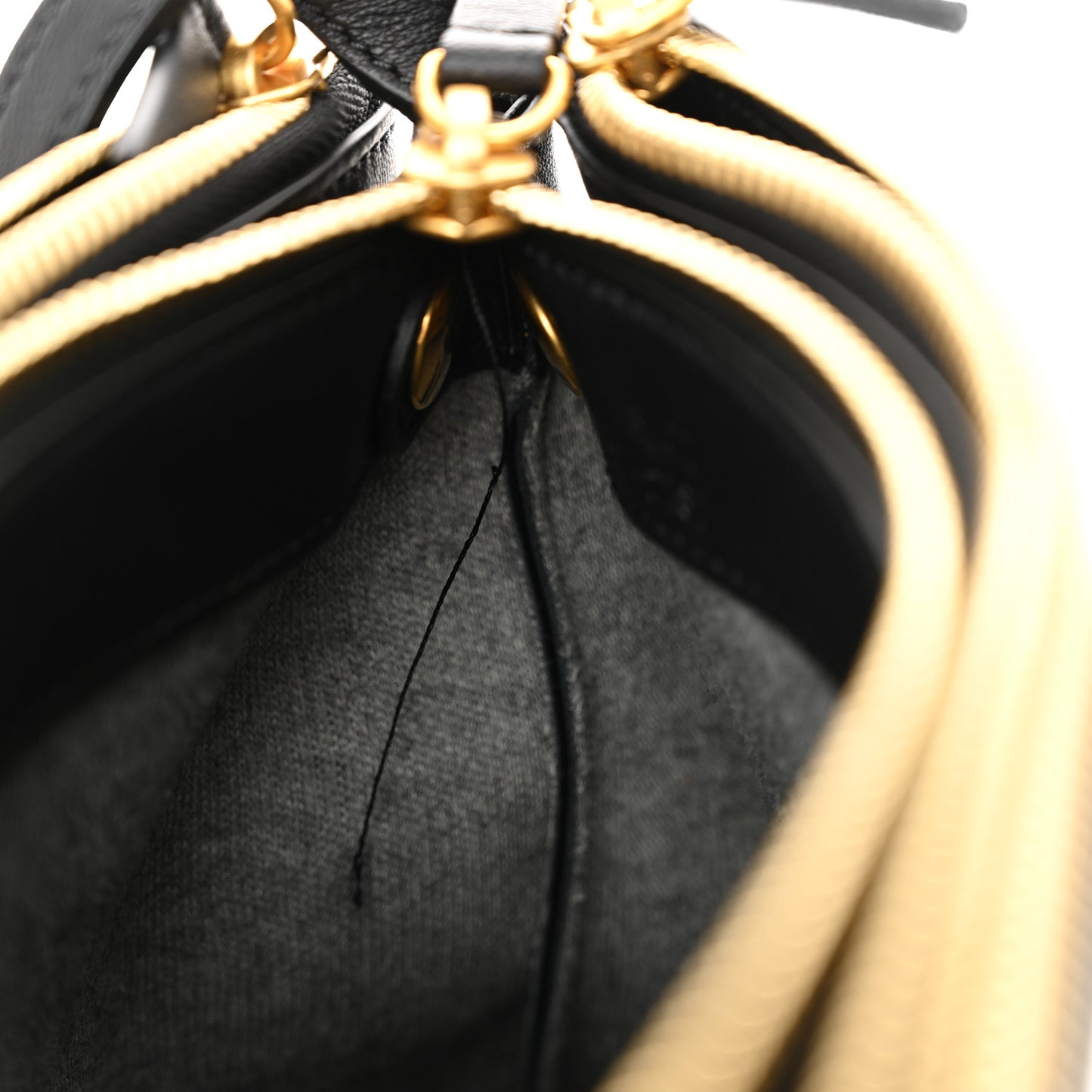 Lambskin Large Trio Crossbody Bag Black