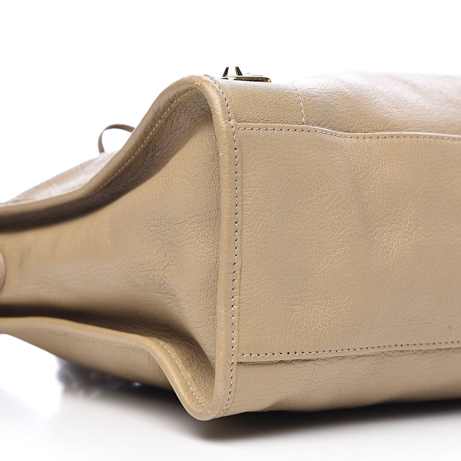 Balenciaga Chevre Gold Metallic Edge Hardware City Beige Latte 12 of 20