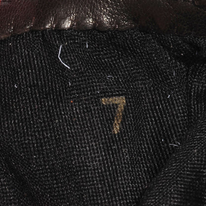 Hermes Lambskin Soya Gloves Size 7 Chocolate 8 of 8