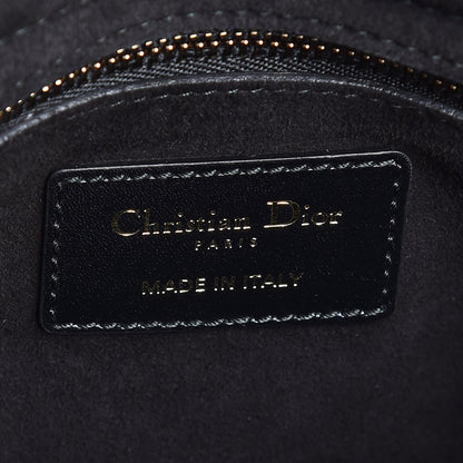 Christian Dior Calfskin Cannage Studded Medium Supple Lady Dior Black 7 of 8