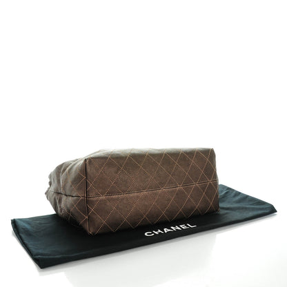 Chanel Metallic Calfskin Baby Coco Cabas Bronze 4 of 8
