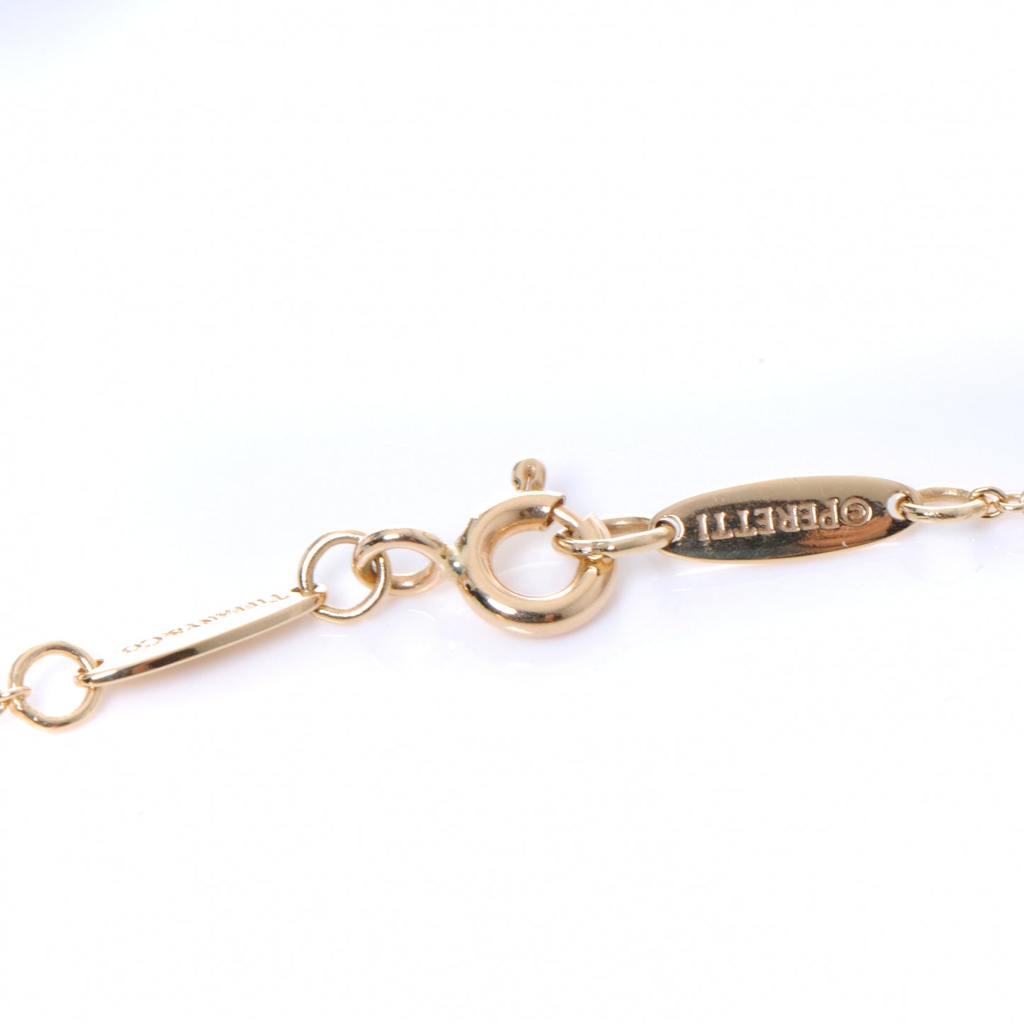 Elsa 18K Yellow Gold Peretti Teardrop Necklace
