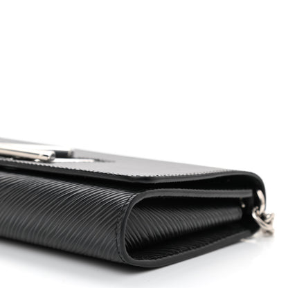Louis Vuitton Epi Twist Chain Wallet Black 8 of 8