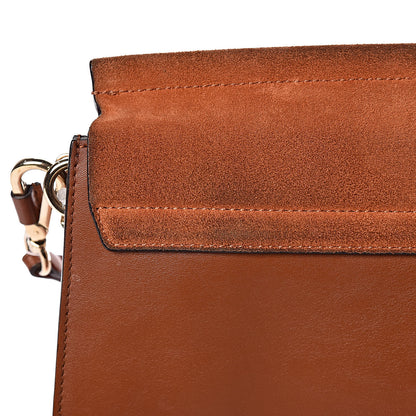 Chloe Suede Calfskin Medium Faye Shoulder Bag Tobacco 9 of 19