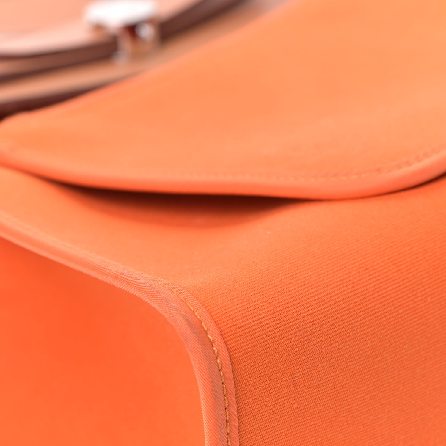 Hermes Vache Hunter Toile Herbag Zip 31 PM Orange 7 of 7