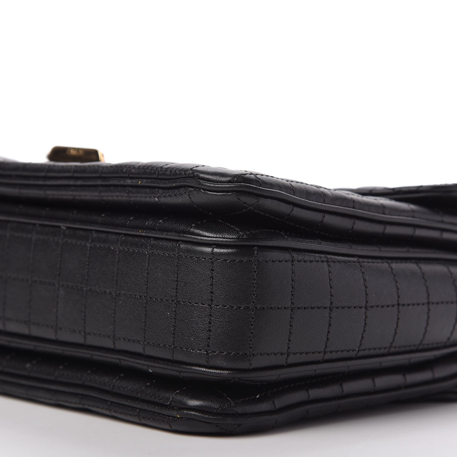 Celine Calfskin Quilted Medium C Bag Black 7 of 10