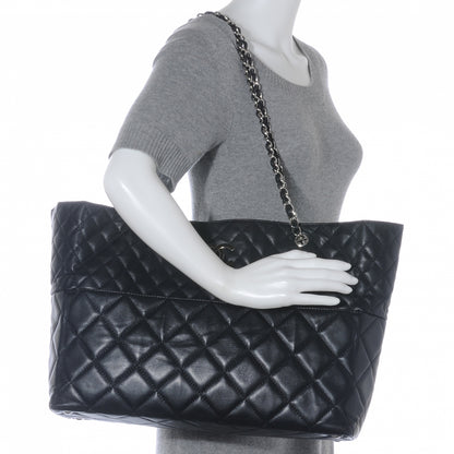 Chanel Calfskin Quilted In the Business Large Tote Black 2 of 7