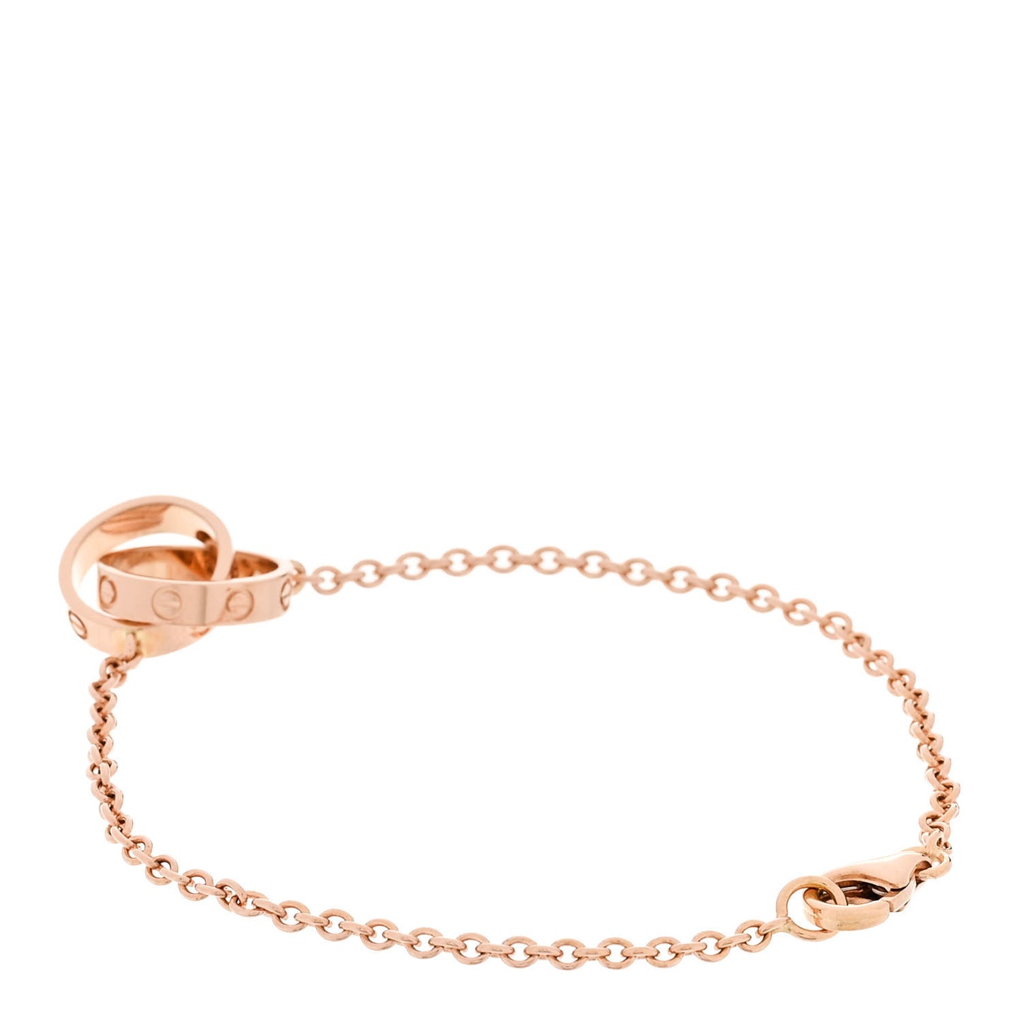 18K Pink Gold Interlocking LOVE Bracelet