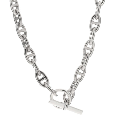 Hermes Sterling Silver GM Chaine D'Ancre Necklace 1 of 3