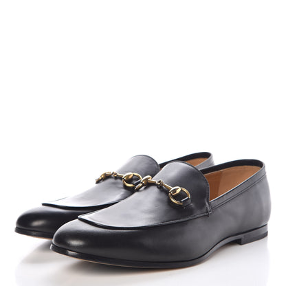 Gucci Calfskin Horsebit Mens Jordaan Loafers 9 Black 3 of 9