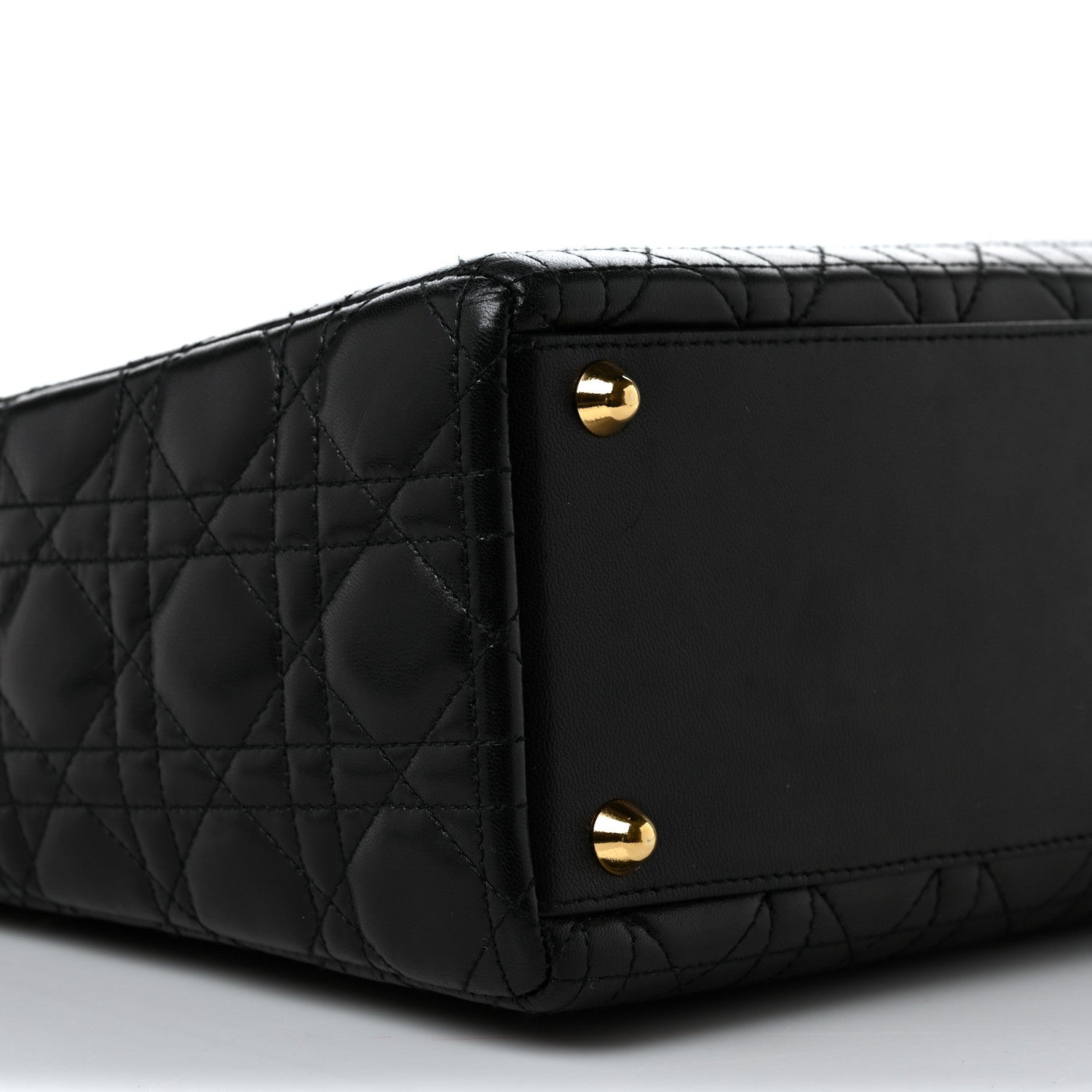Christian Dior Lambskin Cannage Large Lady Dior Black 8 of 9
