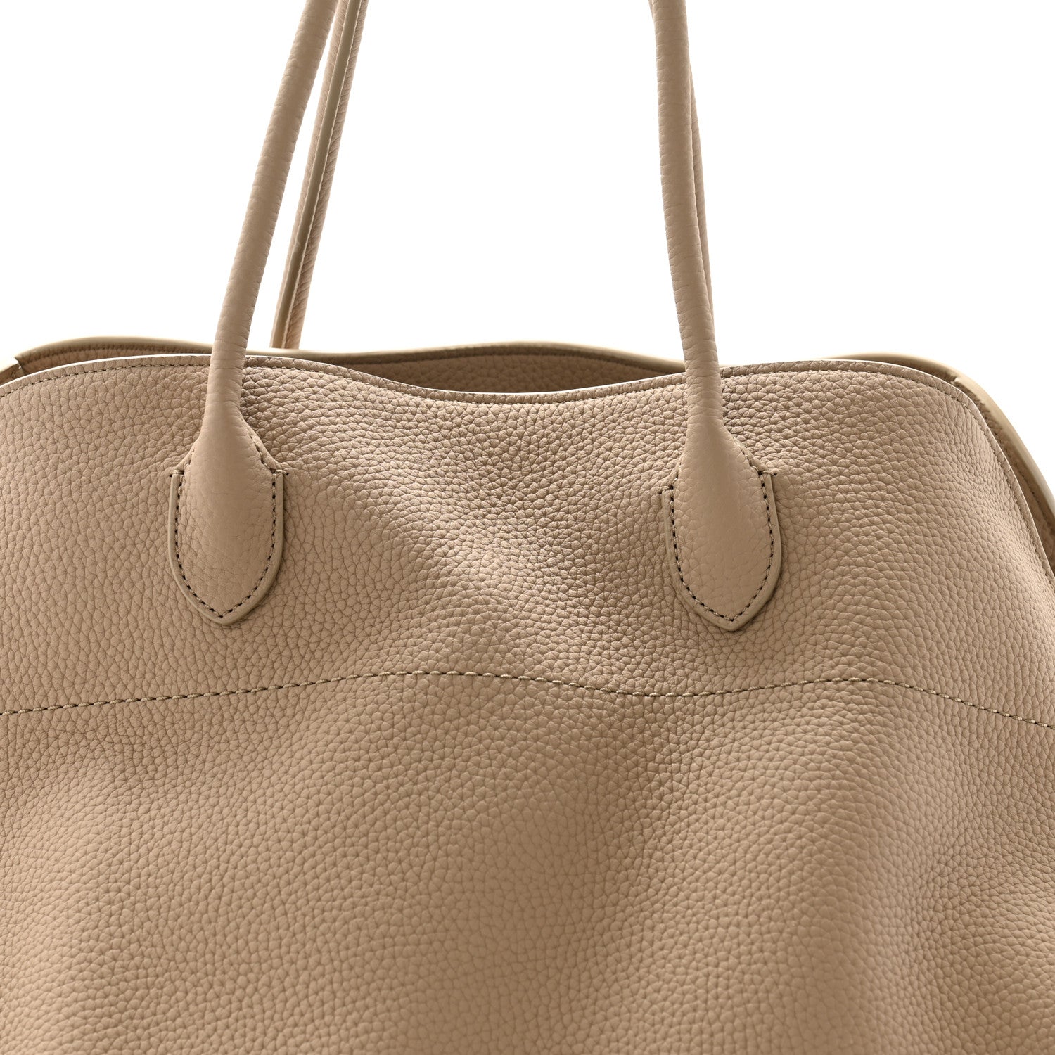 The Row Matte Grained Calfskin Soft Margaux 17 Dark Taupe 7 of 9