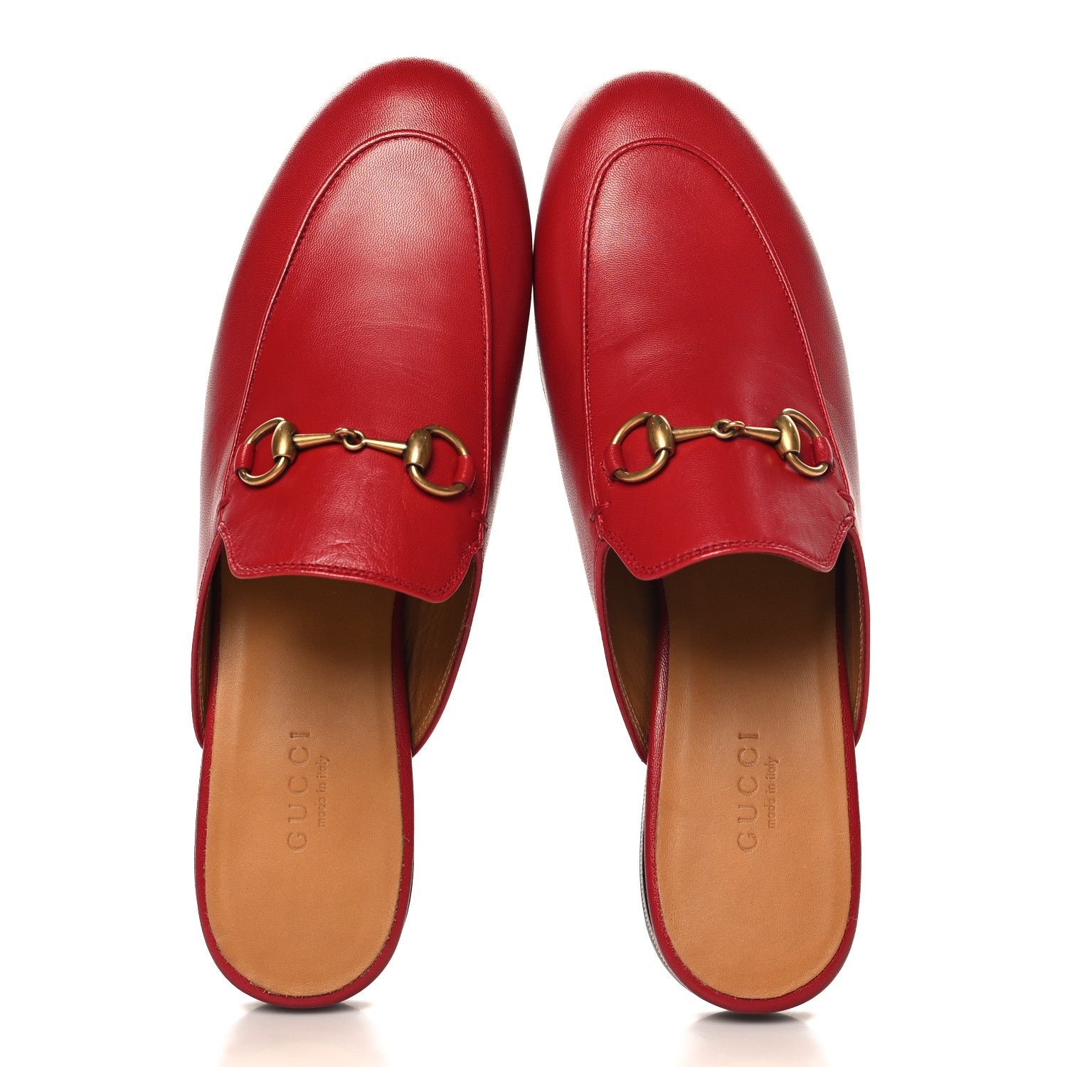 Gucci Malaga Kid Womens Princetown Slippers 37 Hibiscus Red 2 of 10