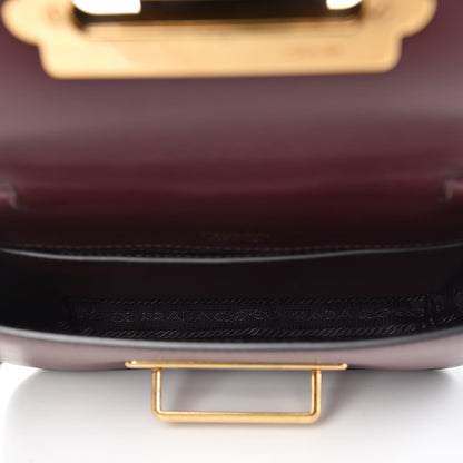 Prada City Calf Cahier Belt Bag Granato Black 7 of 7