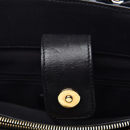Chanel Calfskin Quilted Small Chain Me Tote Black 7 of 16