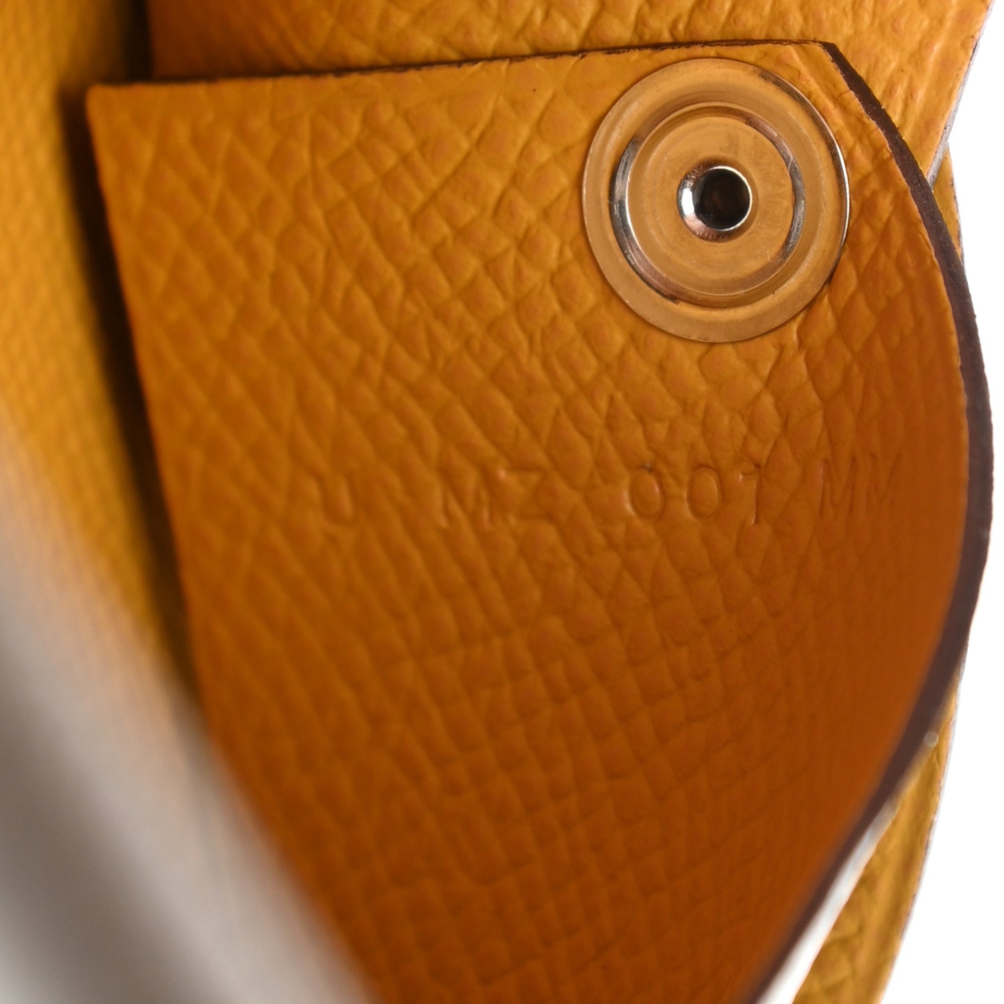 Epsom Horseshoe Calvi Card Case Etain Jaune Ambre