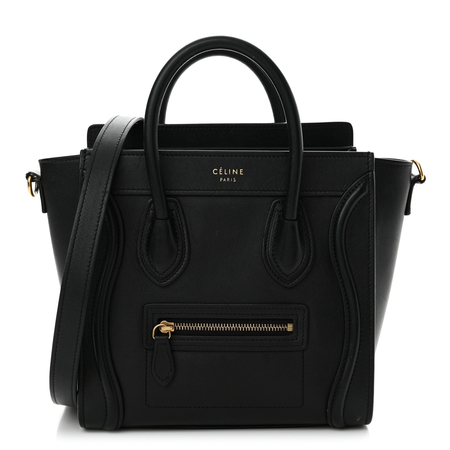 Smooth Calfskin Nano Luggage Black