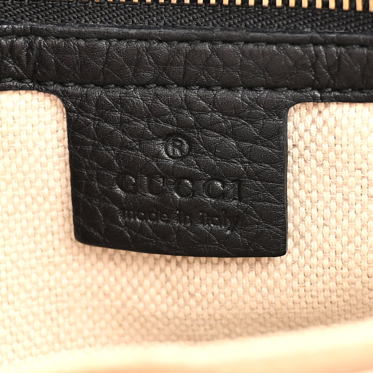 Pebbled Calfskin Small Soho Top Handle Bag Black